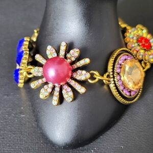 Elegant Multicolor Boho Floral Bracelet